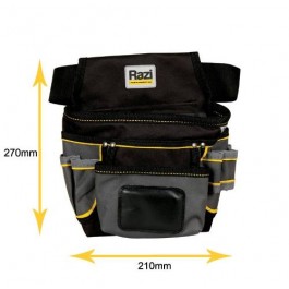 Cinto Bolsa De Ferramentas Com 10 Compartimentos Heavy Duty