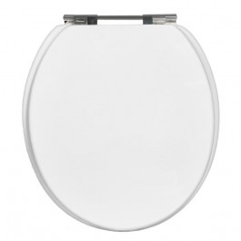 Assento Sanitário MDF Branco Oval Sicmol