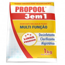 Cloro Para Piscina Estabilizado Propool 3 Em 1 1 Kg