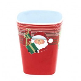 Copo de Natal Luxo Quadrado 400ml