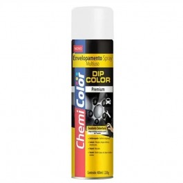 Envelopamento Liquido Tinta Spray DIP COLOR 400ML Branco Fosco