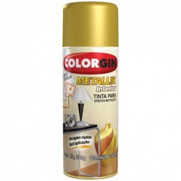 Tinta Spray Metálica Metallik Ouro Colorgin