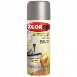 Tinta Spray Prata Metálico Metallik Colorgin