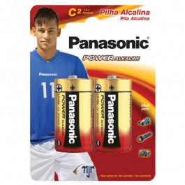 Pilha Panasonic Alcalina Lr14 Média Com 2 Unidades