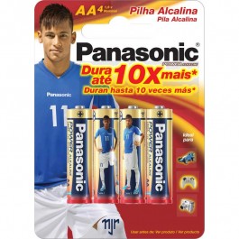 Pilha Panasonic Alcalina Lr6-4 Pequena Com 4 Unidades