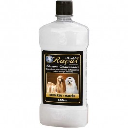 Shampoo Cão 2 Em 1 Para Shihtzu 500 Ml Com 12 Unidades