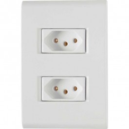 Tomada Dupla 2 X 4 Com Placa Liz Tramontina