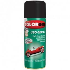 Tinta Spray Preto Fosco Uso Geral Colorgin