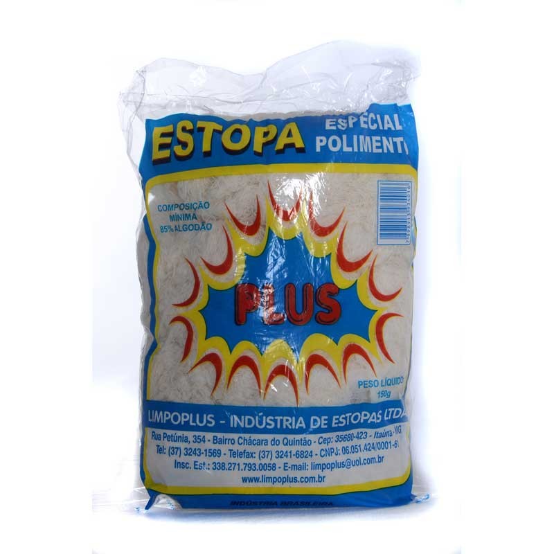 estopa branca 15x500gr limpoplus kaury estopa branca 15x500gr limpoplus kaury
