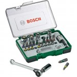 Kit Bosch Bits E Soquete Com Chave Catraca 27 Peças