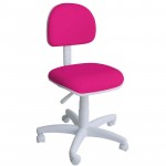 Cadeira Escritório Secretária Sem Braço Teen Rosa Assentex