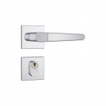 Fechadura Externa Alavanca Inox 80303 Roseta Quadrada Stam