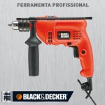 Furadeira 1/2 550w VVR Black & Decker 3