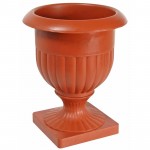 Vaso Plástico Taça Alta Betuni Terracota Com 6 Unidades