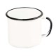 Caneca Esmaltada 08/370ml Branca Ewel - 10 Unidades