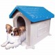 Casinha Cachorro Plástica Desmontável Azul N.2