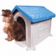 Casinha Cachorro Plástica Desmontável Azul N.3