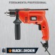 Furadeira 1/2 550w VVR Black & Decker 3